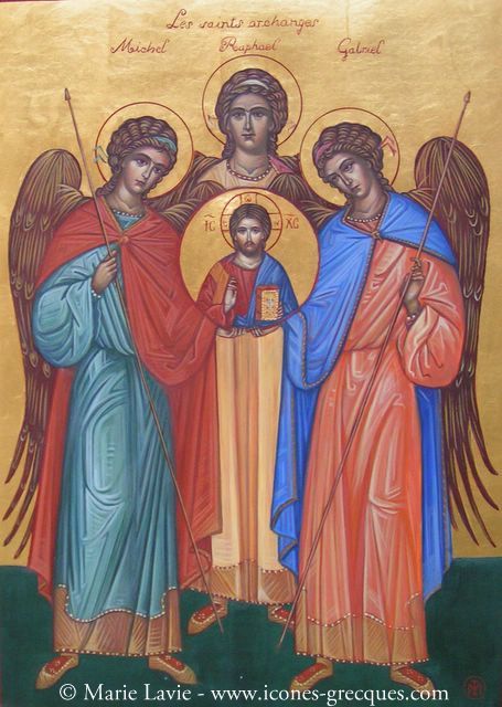 The Holy Archangels, Michael, Gabriel, and Raphael