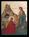 The great and holy myrrh-bearer Mary Magdalene and Jesus